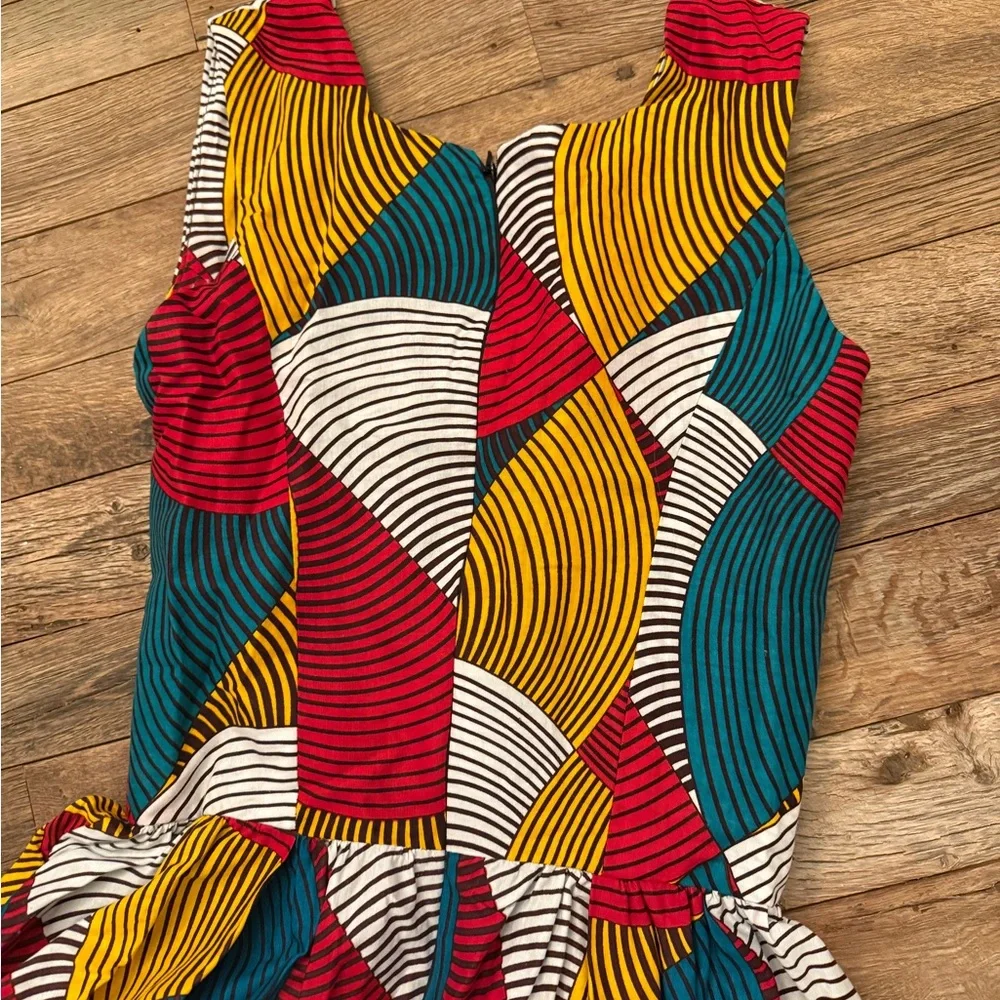 Anthropologie Red, Yellow, and Blue Maxi Dress - Picture 4 of 4